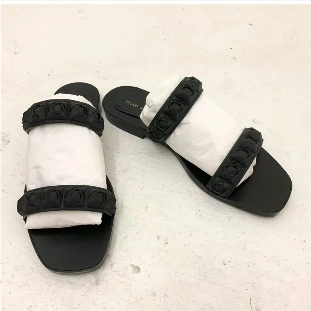 NEW STUART WEITZMAN $498 Rosita Rubber Sandals - Picture 6 of 8